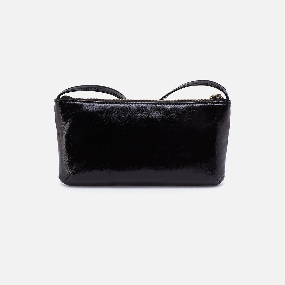Cara Crossbody In Polished Leather - Black | HOBO