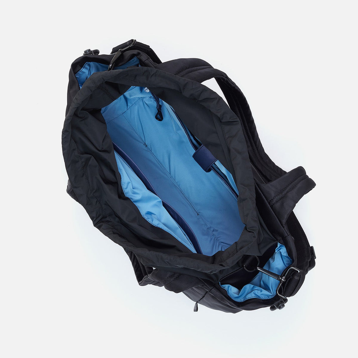 ALL IN ONE Tote in CaRefiber recycled nylon - Jet | HOBO