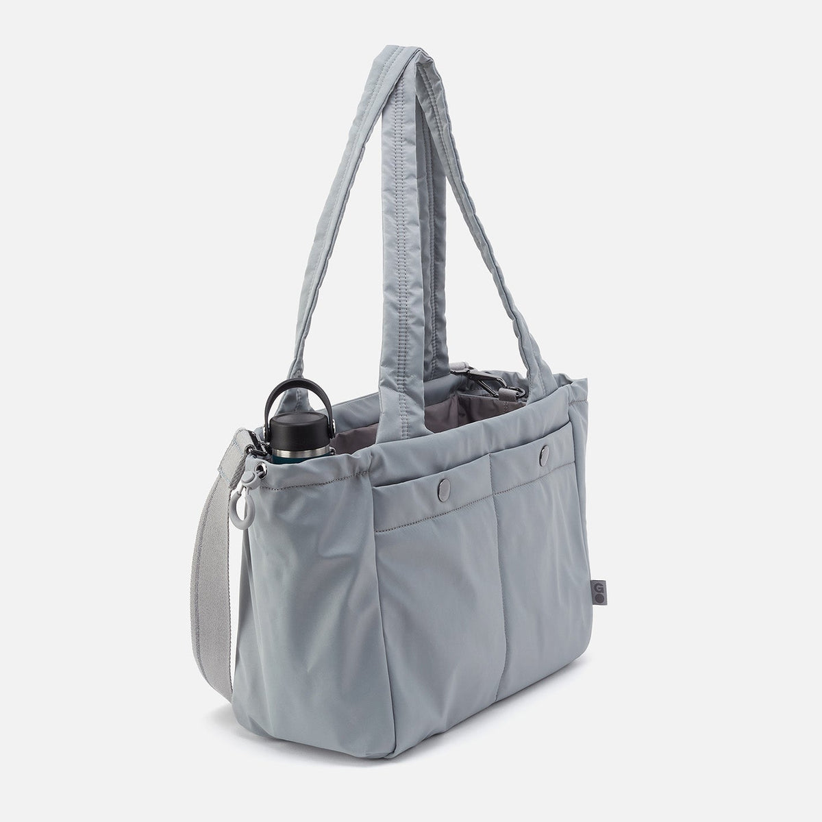 ALL IN ONE Tote in CaRefiber recycled nylon - Stone | HOBO