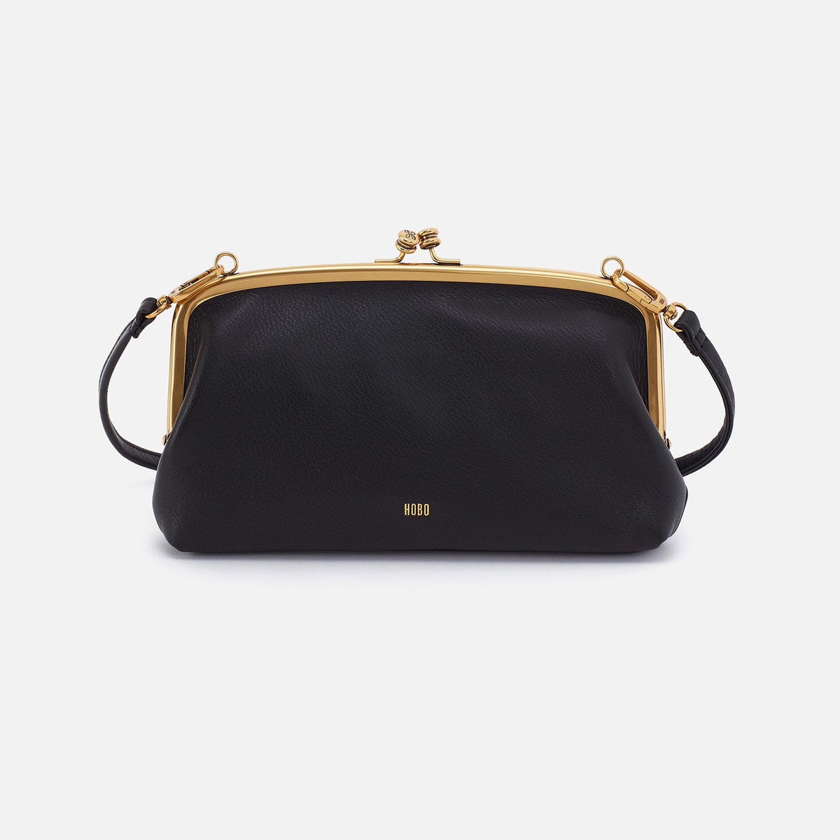 Cora Wallet Crossbody In Pebbled Leather - Black | HOBO