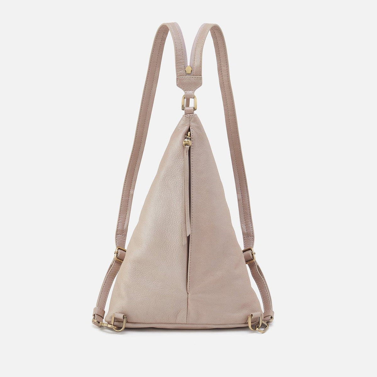 Sway Convertible Sling In Pebbled Metallic Leather - Grey Mist | HOBO
