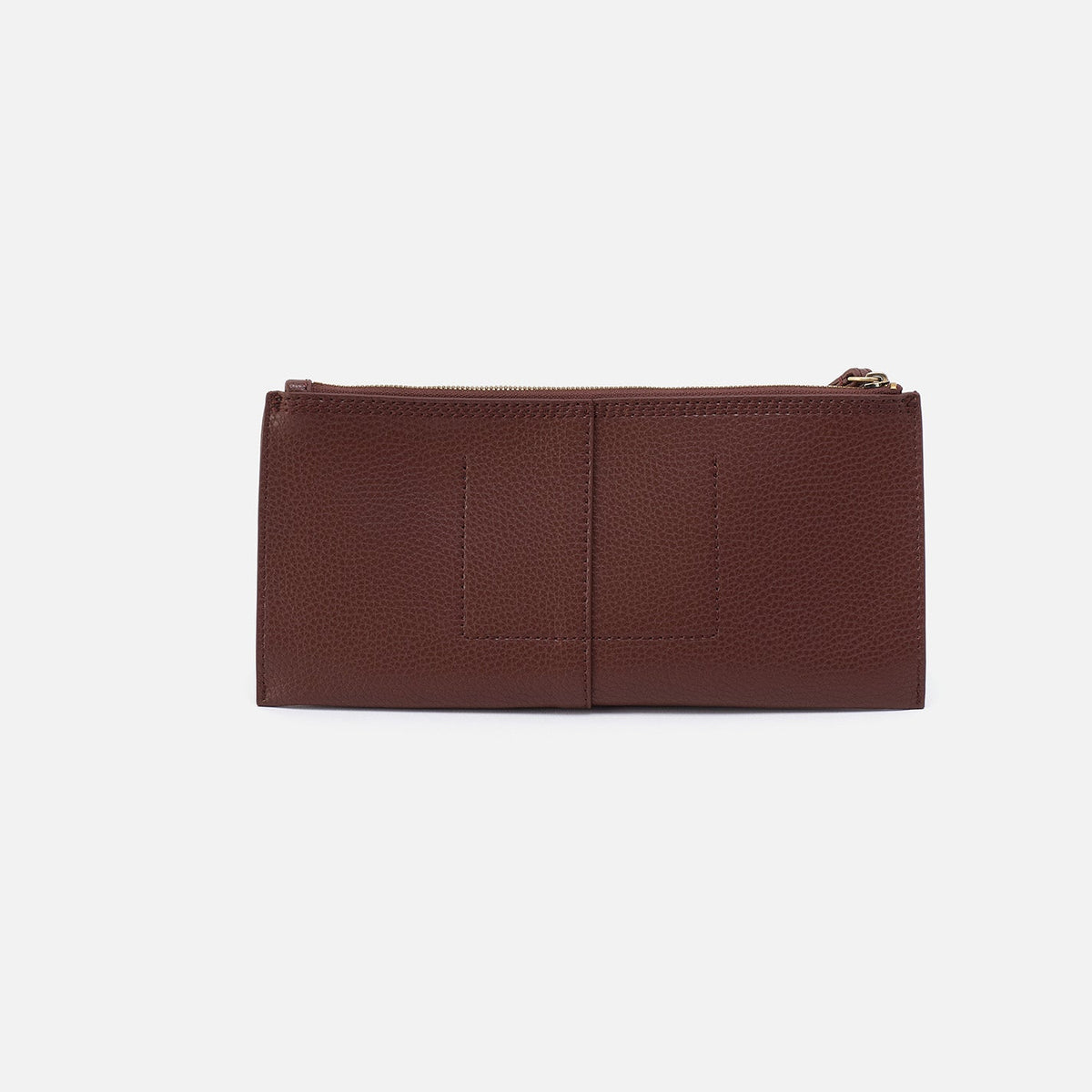 Vida Large Pouch in Micro Pebbled Leather - Chocolate | HOBO