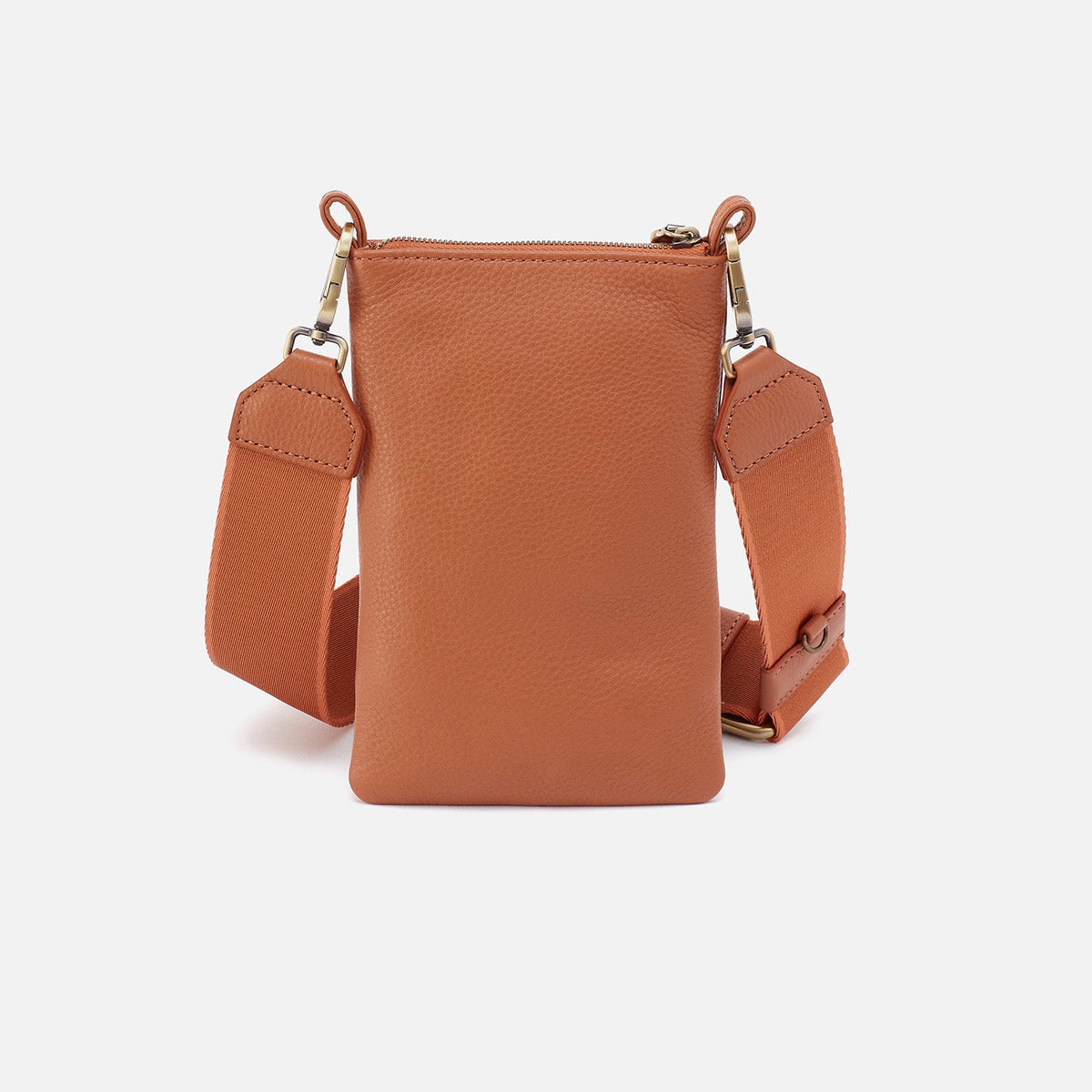 Cass Phone Crossbody In Pebbled Leather - Butterscotch | HOBO