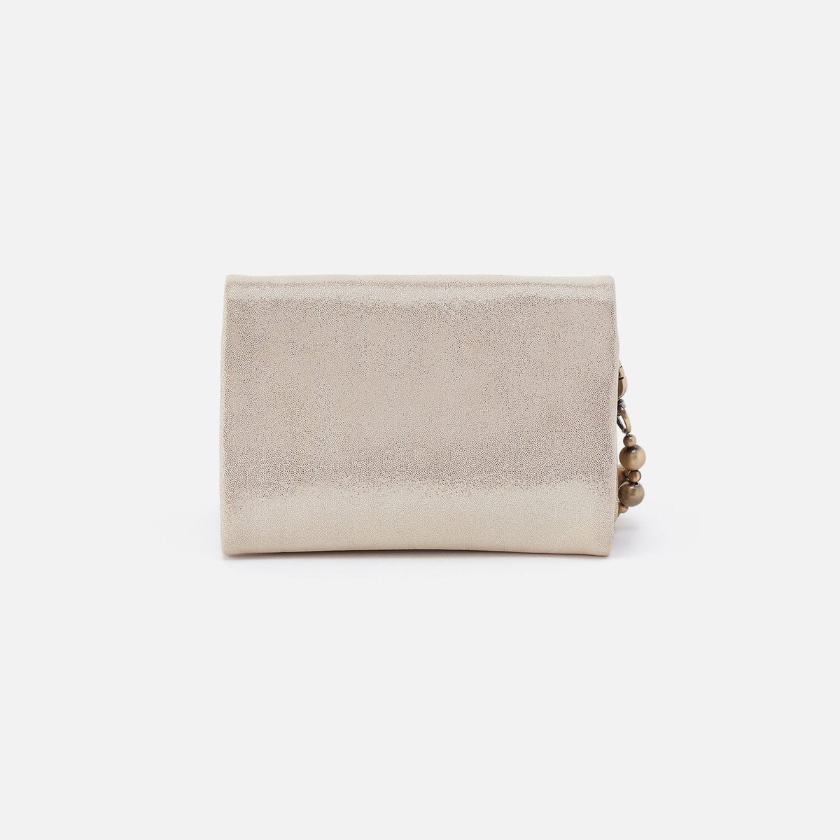 Ross Bead Wristlet In Metallic Leather - Sand Shimmer | HOBO