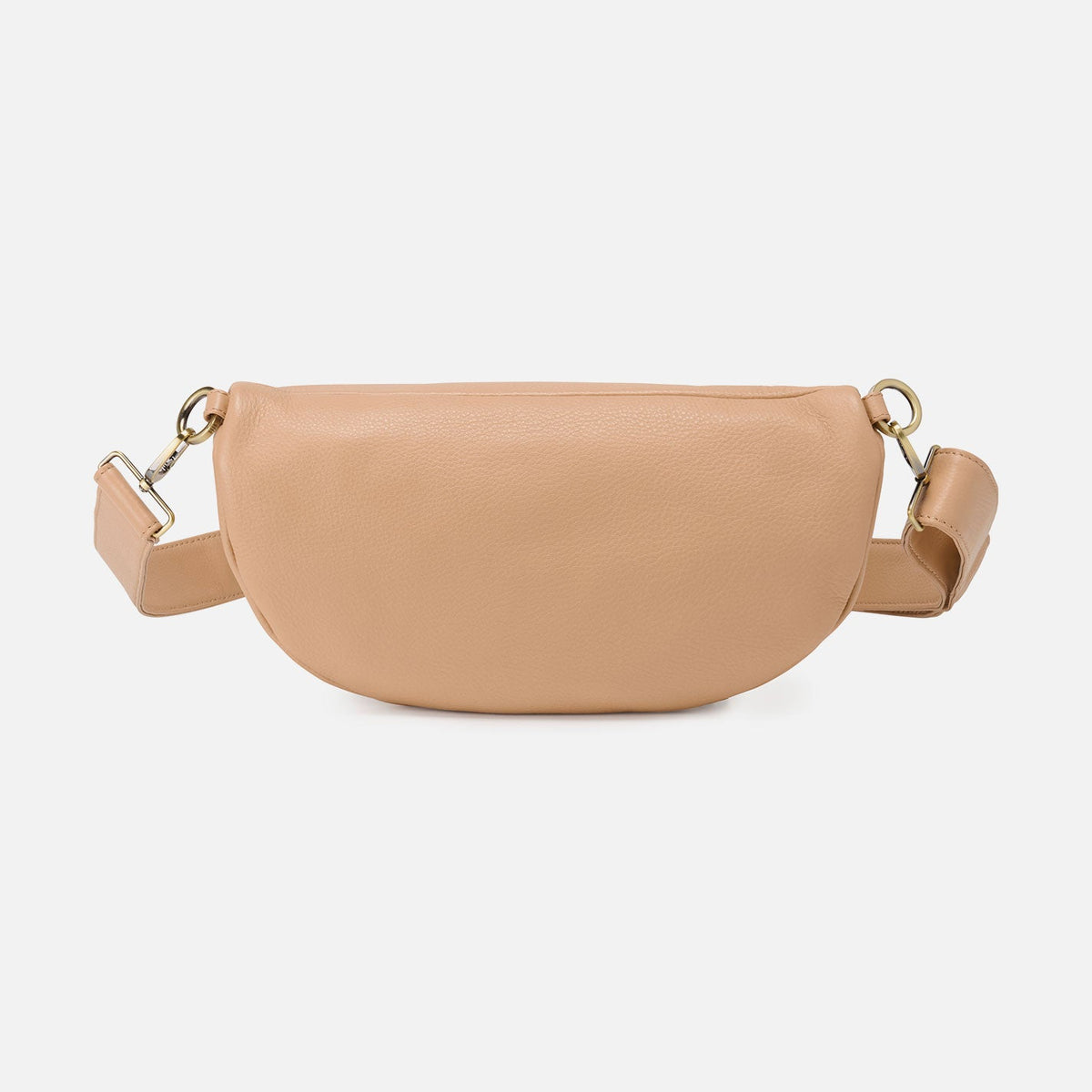 Hunter Medium Belt Bag In Pebbled Leather - Porcini | HOBO