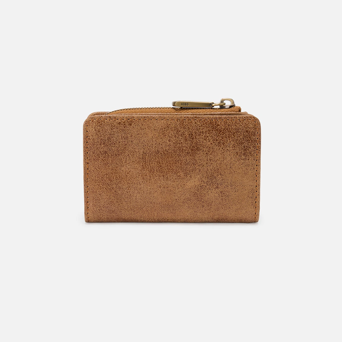 Jill Card Case In Buffed Leather - Whiskey | HOBO