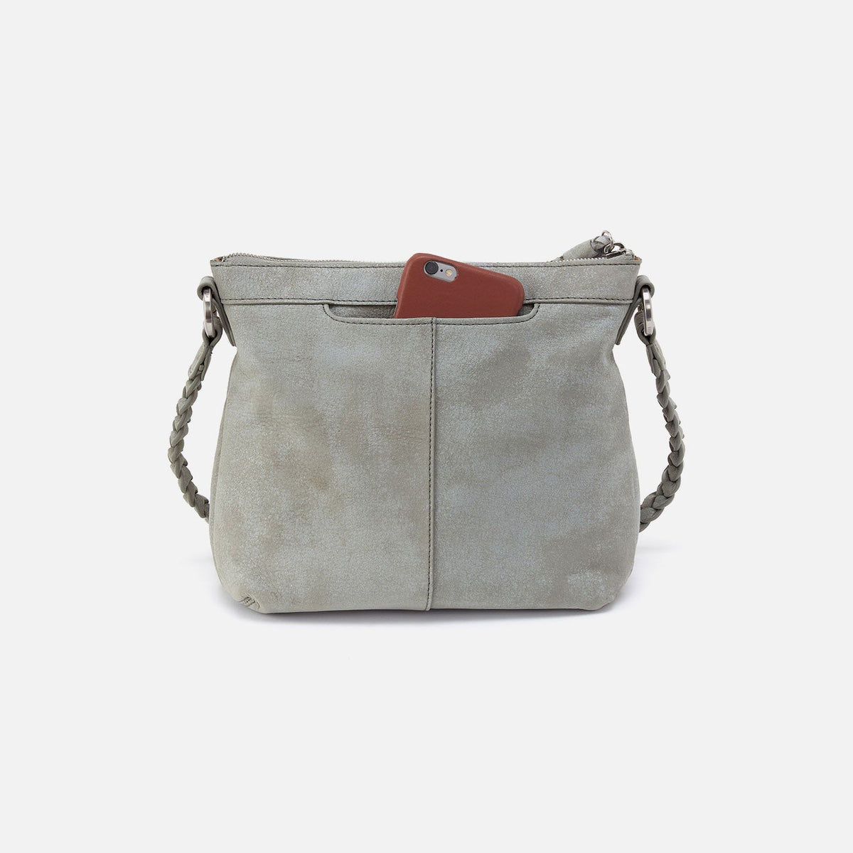 Lasso Medium Crossbody In Buffed Leather - Misty Harbor | HOBO