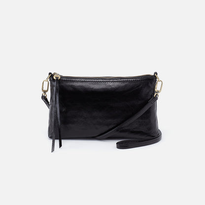 Darcy Crossbody In Polished Leather - Black | HOBO