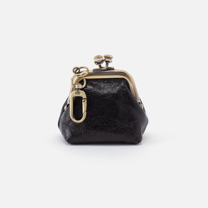 Run Frame Pouch In Polished Leather - Black | HOBO