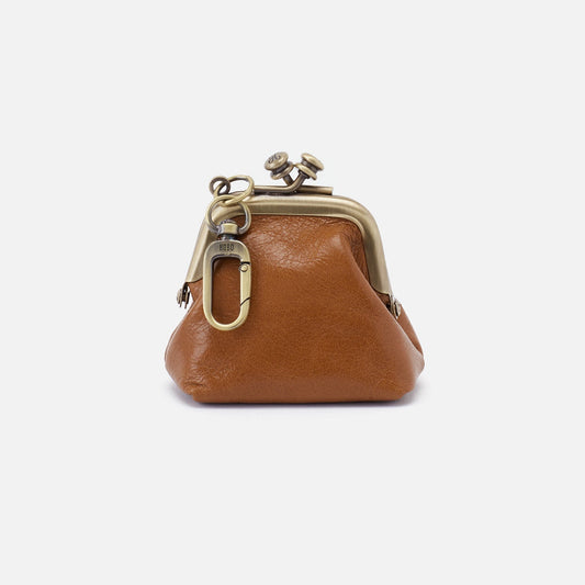 Run Frame Pouch in Polished Leather - Truffle | HOBO