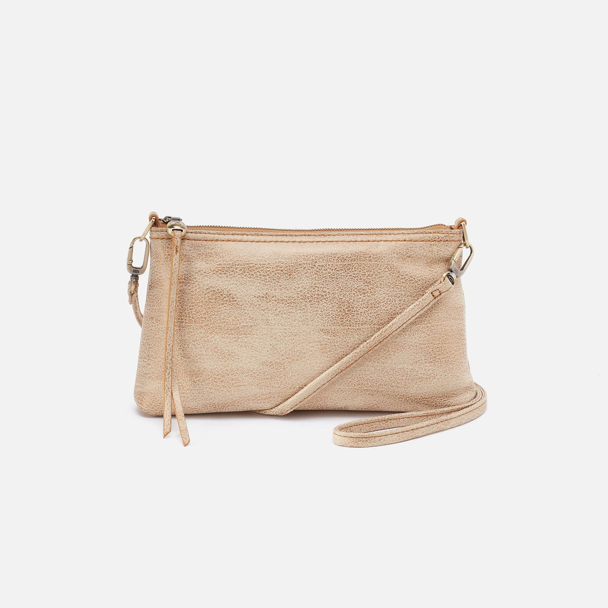 Darcy Crossbody In Metallic Leather - Gold Leaf | HOBO