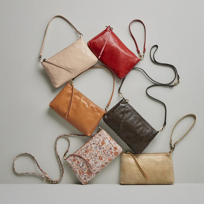 Darcy Crossbody In Metallic Leather - Gold Leaf | HOBO