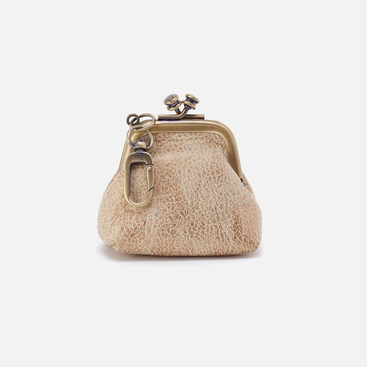 Run Frame Pouch In Metallic Leather - Gold Leaf | HOBO