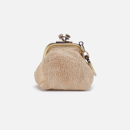 Run Frame Pouch In Metallic Leather - Gold Leaf | HOBO