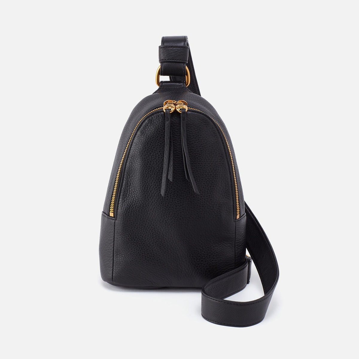 Fern Sling In Pebbled Leather - Black | HOBO