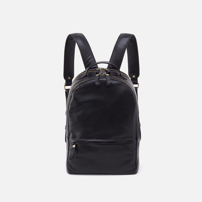 Maddox Backpack in Silk Napa Leather - Black | HOBO