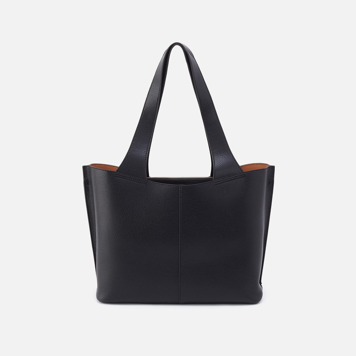 Vida Tote in Micro Pebbled Leather - Black | HOBO
