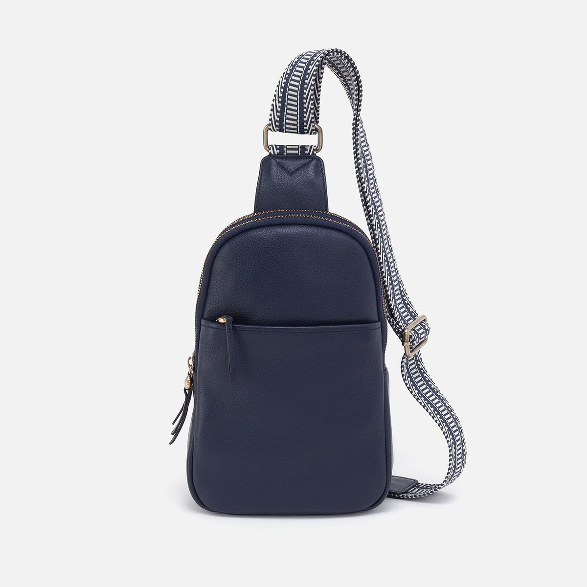 Cass Sling In Pebbled Leather - Sapphire | HOBO