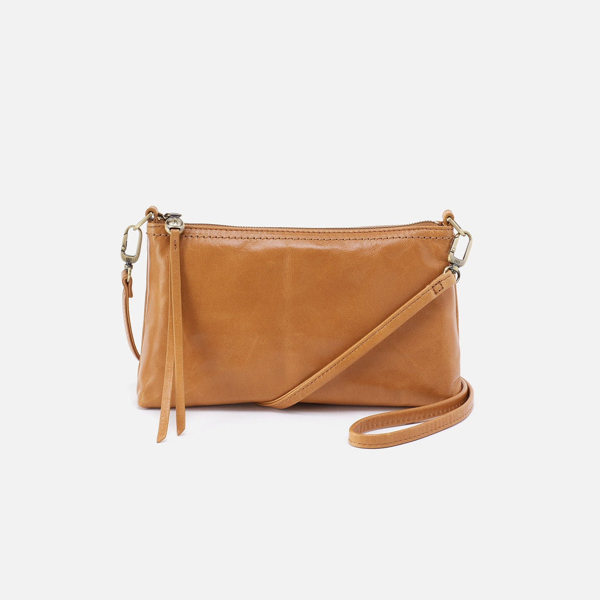 Darcy Crossbody In Polished Leather - Natural | HOBO