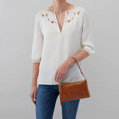 Darcy Crossbody In Polished Leather - Natural | HOBO