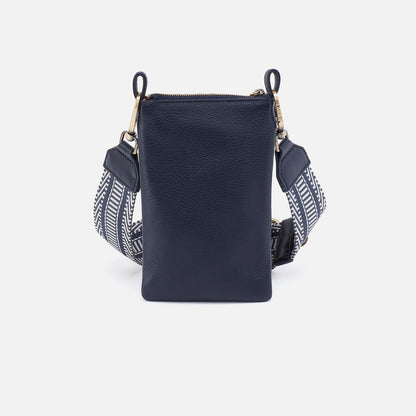 Cia Phone Crossbody in Pebbled Leather - Sapphire | HOBO