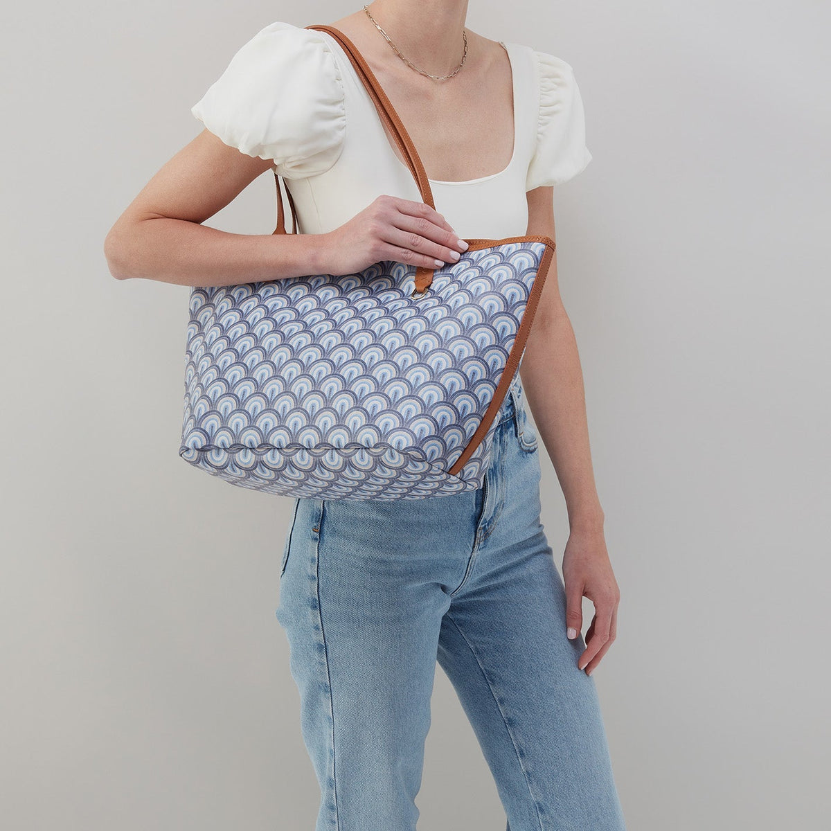All That Tote In Coated Canvas - Soft Ocean | HOBO