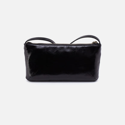Cara Crossbody In Polished Leather - Black | HOBO