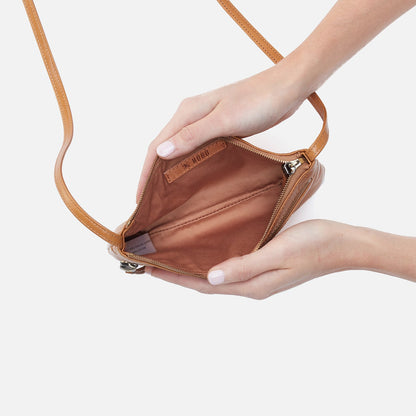 Cara Crossbody In Polished Leather - Natural | HOBO