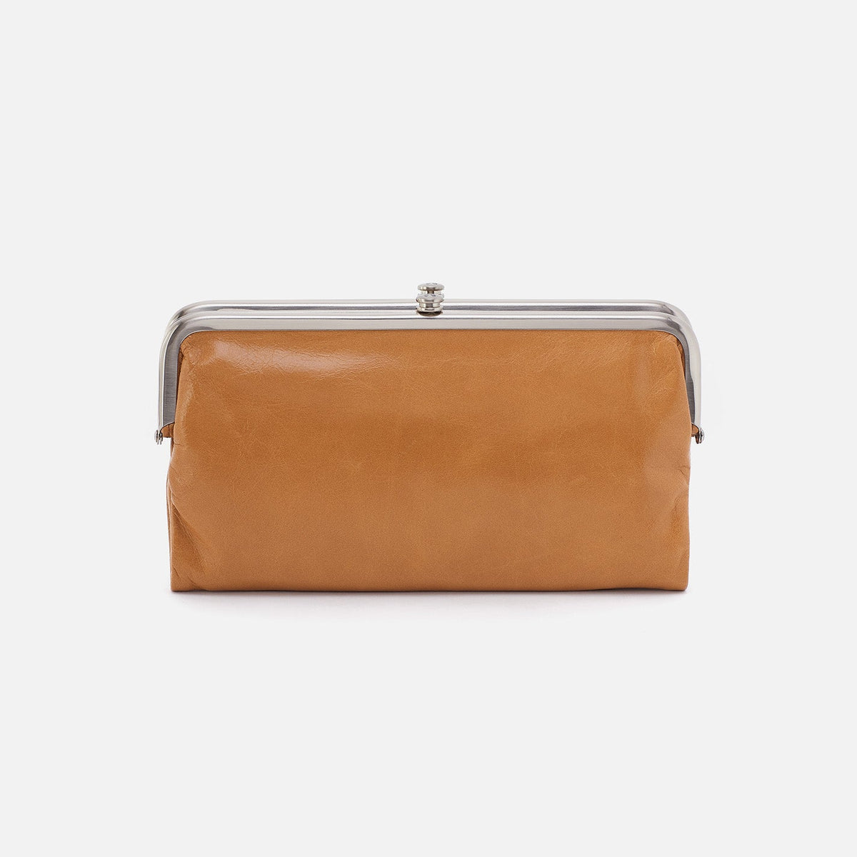 Lauren Clutch-Wallet In Polished Leather - Natural | HOBO