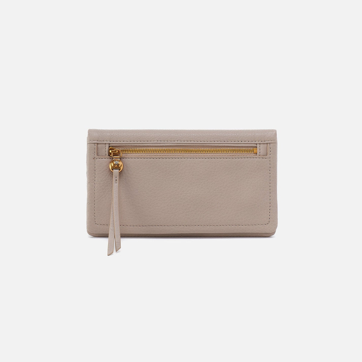 Lumen Continental Wallet In Pebbled Leather - Taupe | HOBO