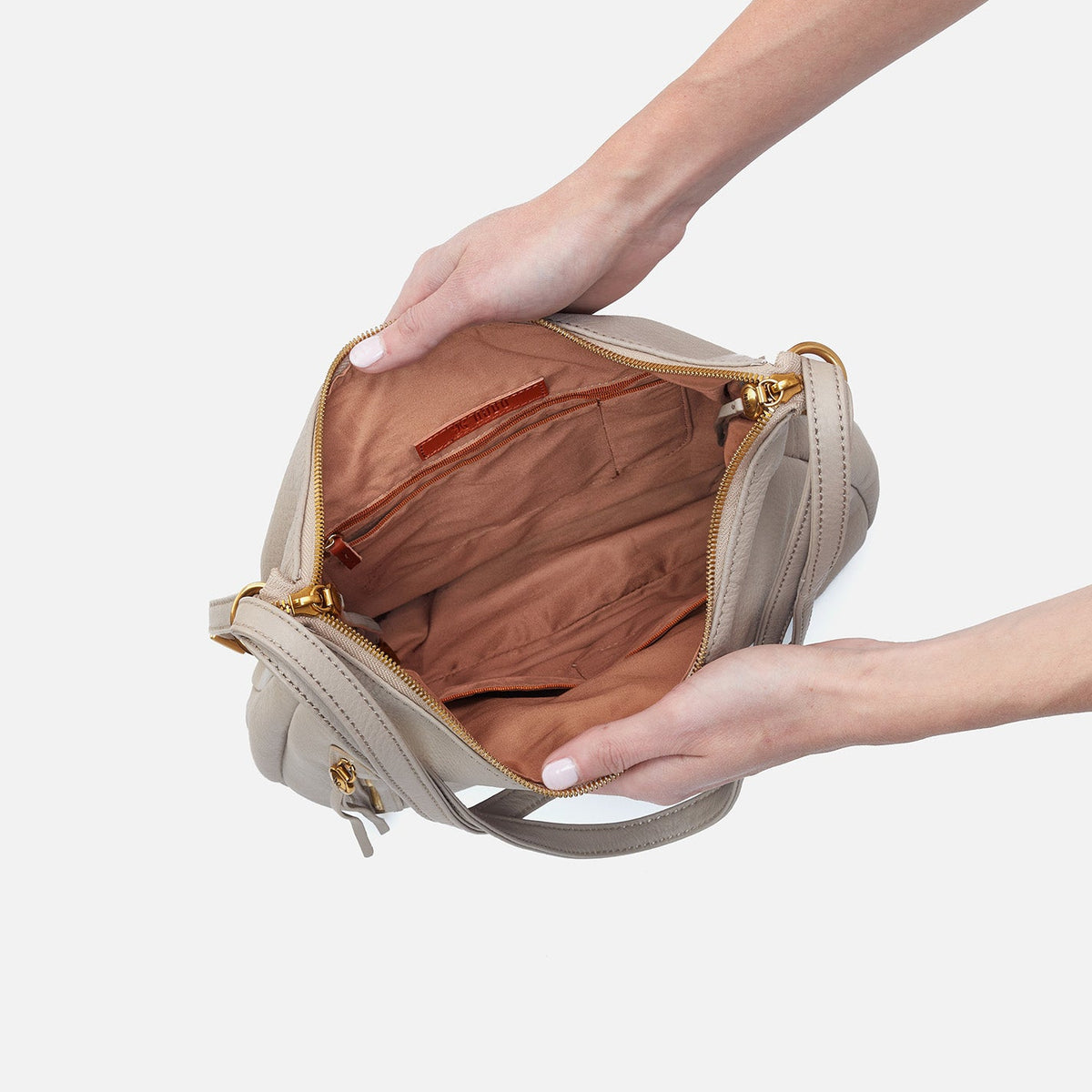 Merrin Convertible Backpack In Pebbled Leather - Taupe | HOBO