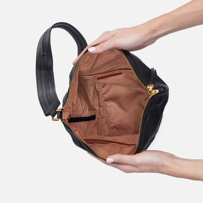 Sway Convertible Sling In Pebbled Leather - Black | HOBO