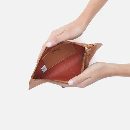 Vida Large Pouch in Micro Pebbled Leather - Biscuit | HOBO