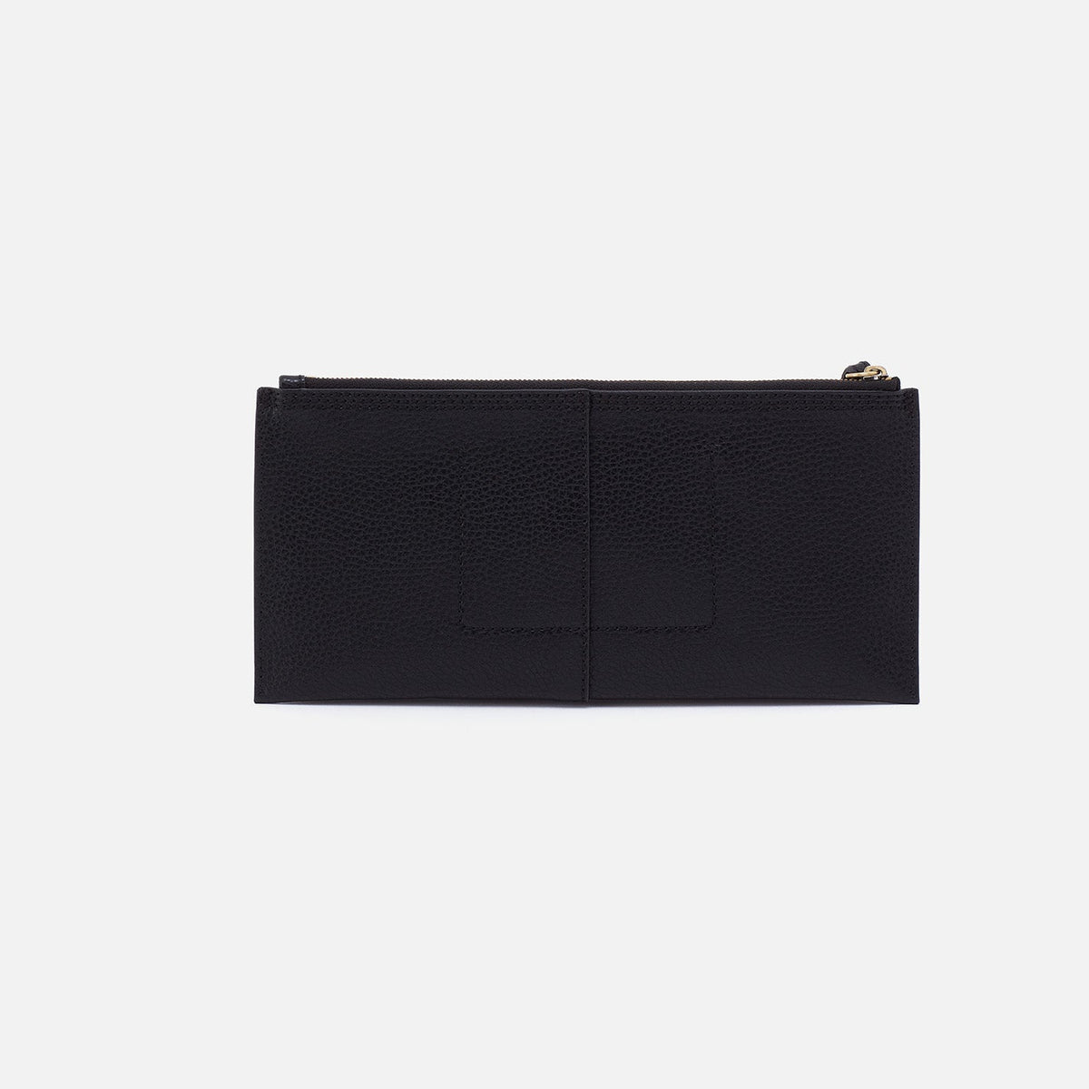 Vida Large Pouch in Micro Pebbled Leather - Black | HOBO