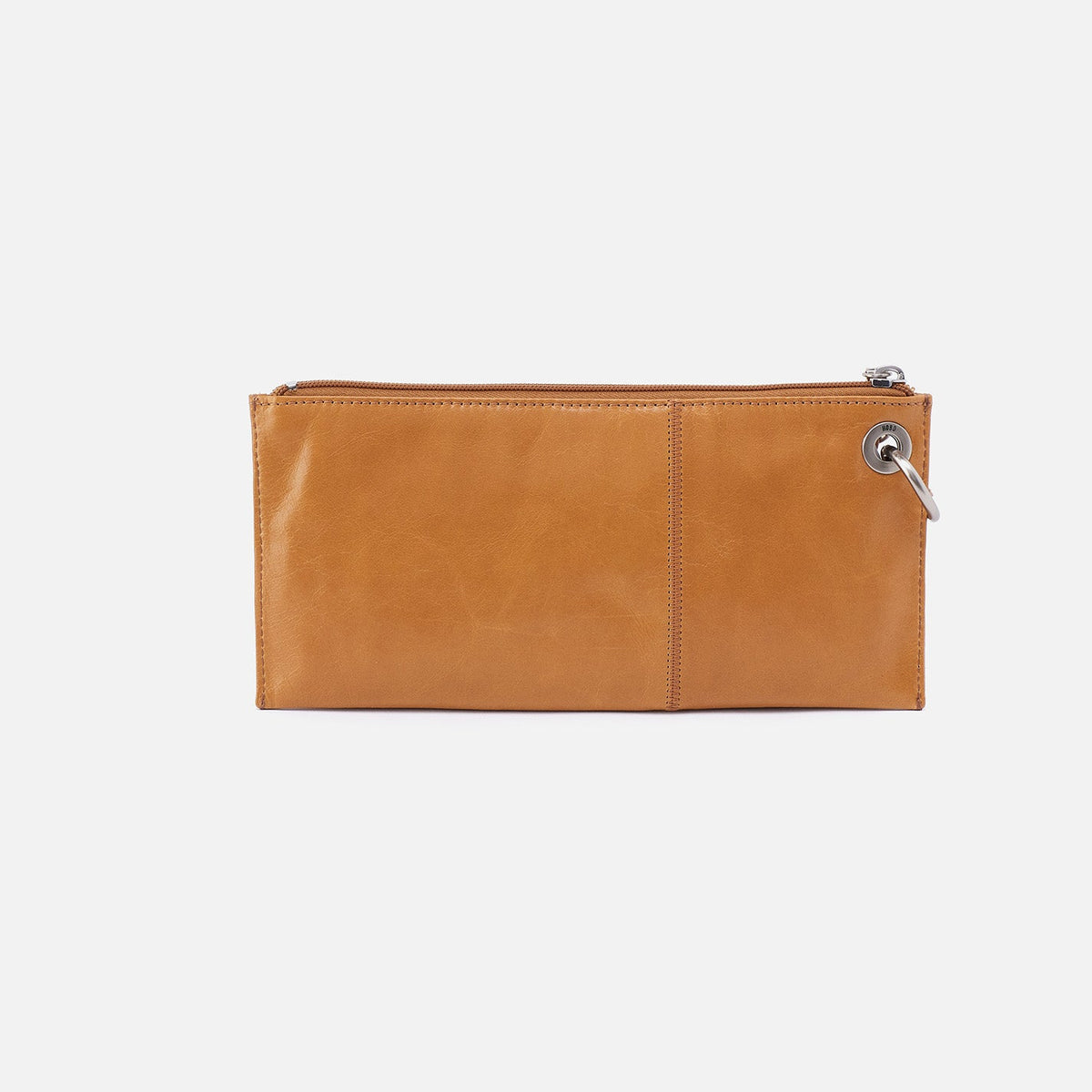 Vida Wristlet In Polished Leather - Natural | HOBO