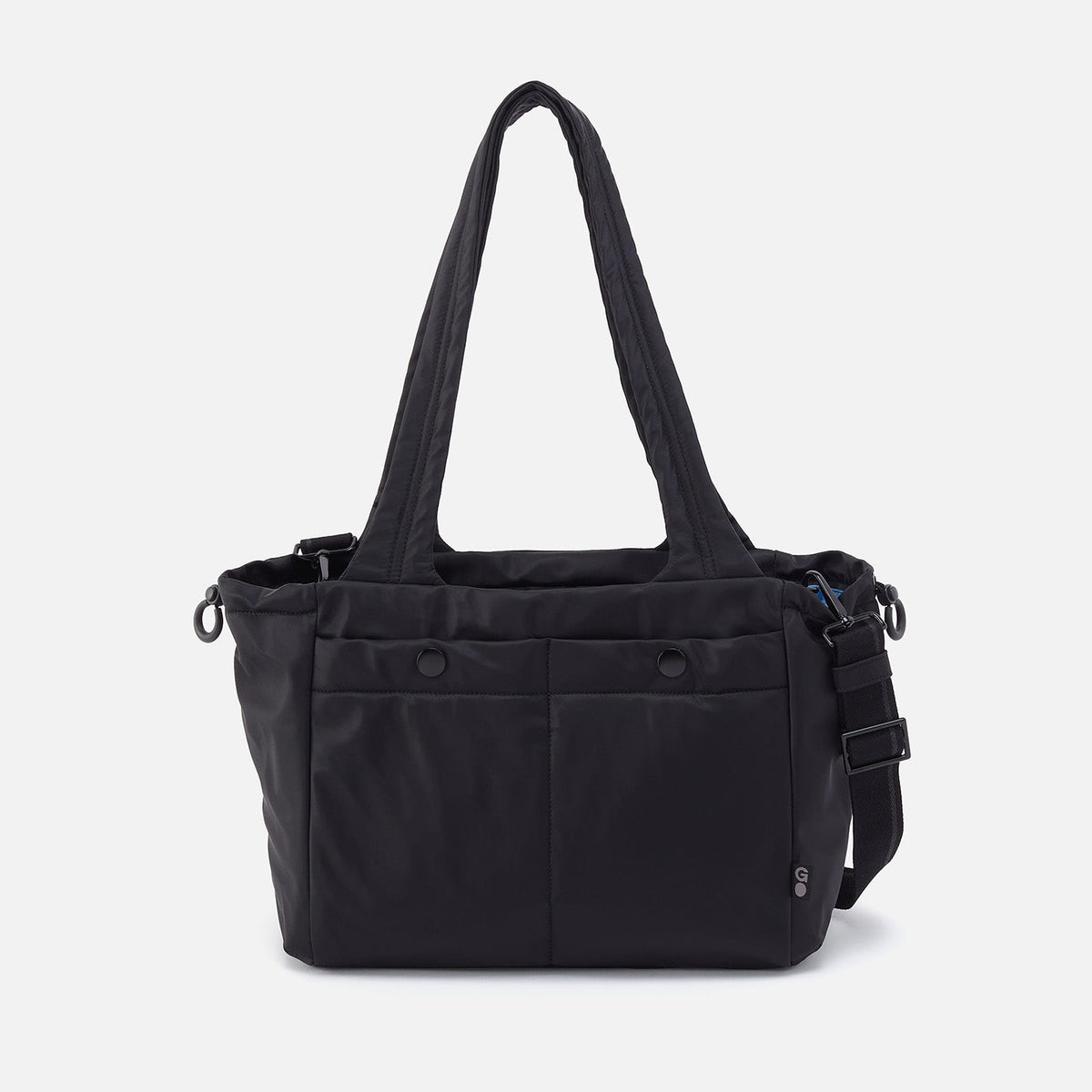 ALL IN ONE Tote in CaRefiber recycled nylon - Jet | HOBO