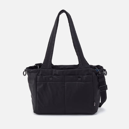 ALL IN ONE Tote in CaRefiber recycled nylon - Jet | HOBO