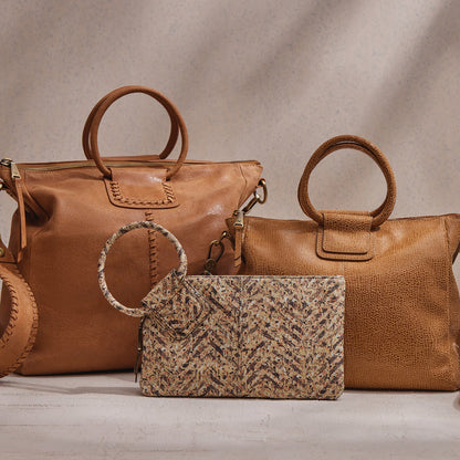 Sheila Large Satchel In Buffed Leather - Whiskey | HOBO