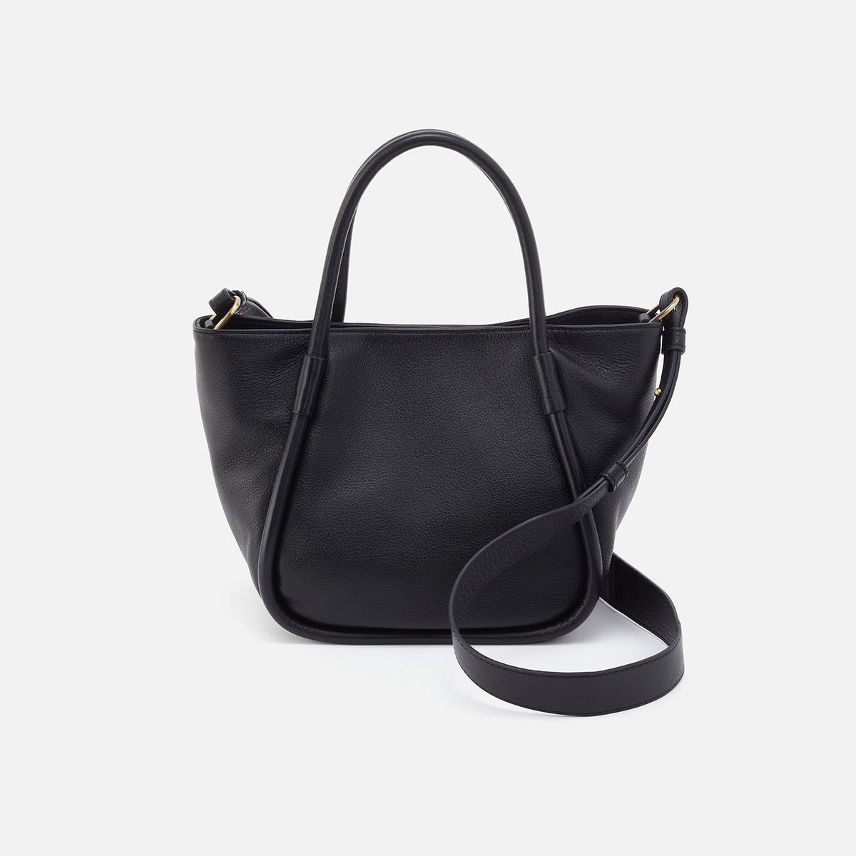 Margot Satchel In Pebbled Leather - Black | HOBO