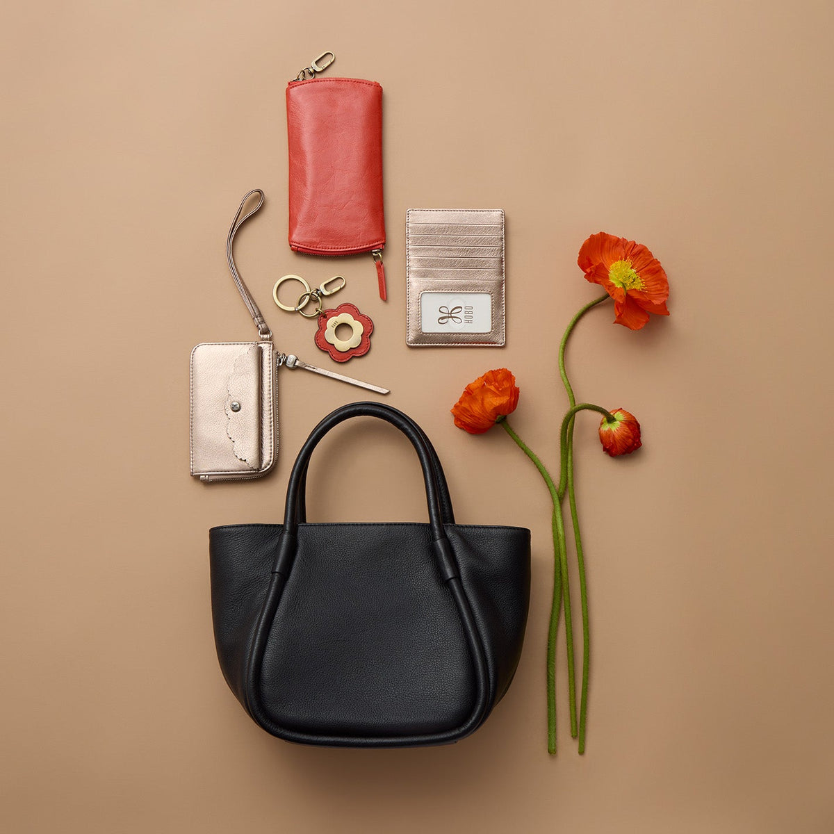 Margot Satchel In Pebbled Leather - Black | HOBO
