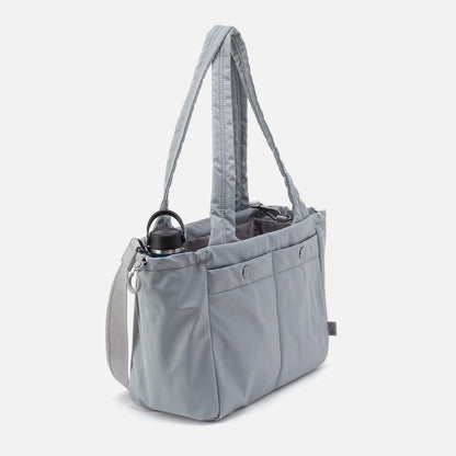 ALL IN ONE Tote in CaRefiber recycled nylon - Stone | HOBO
