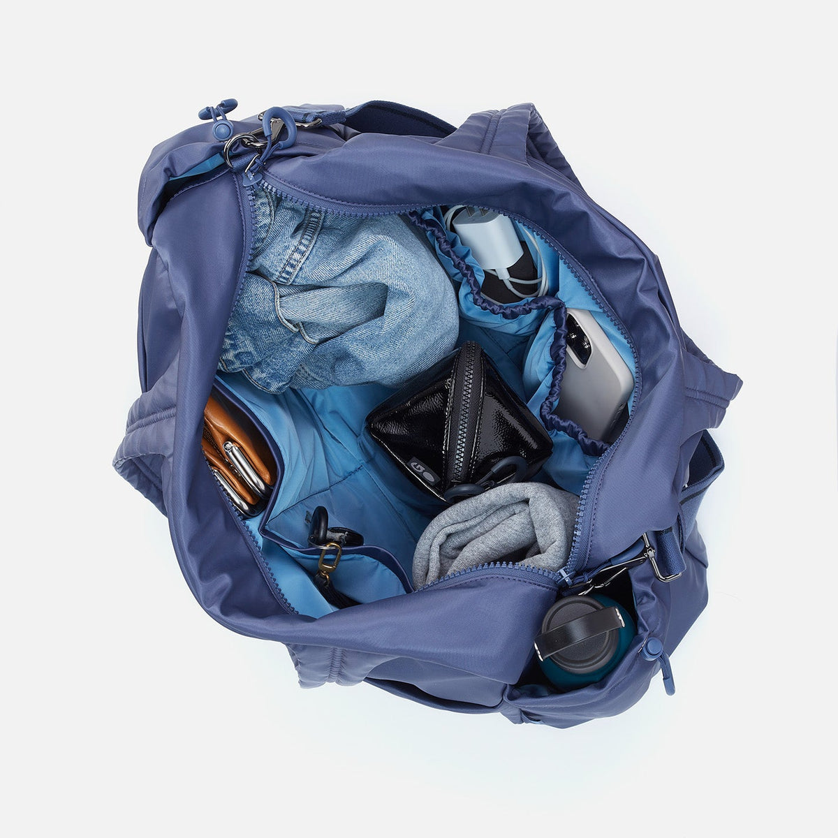 GET AWAY Duffle in CaRefiber recycled nylon - Ocean | HOBO