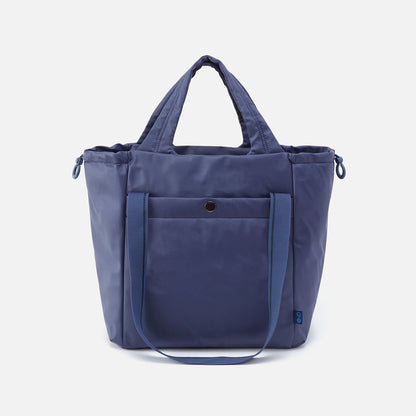 PLACES TO GO Tote in CaRefiber recycled nylon - Ocean | HOBO