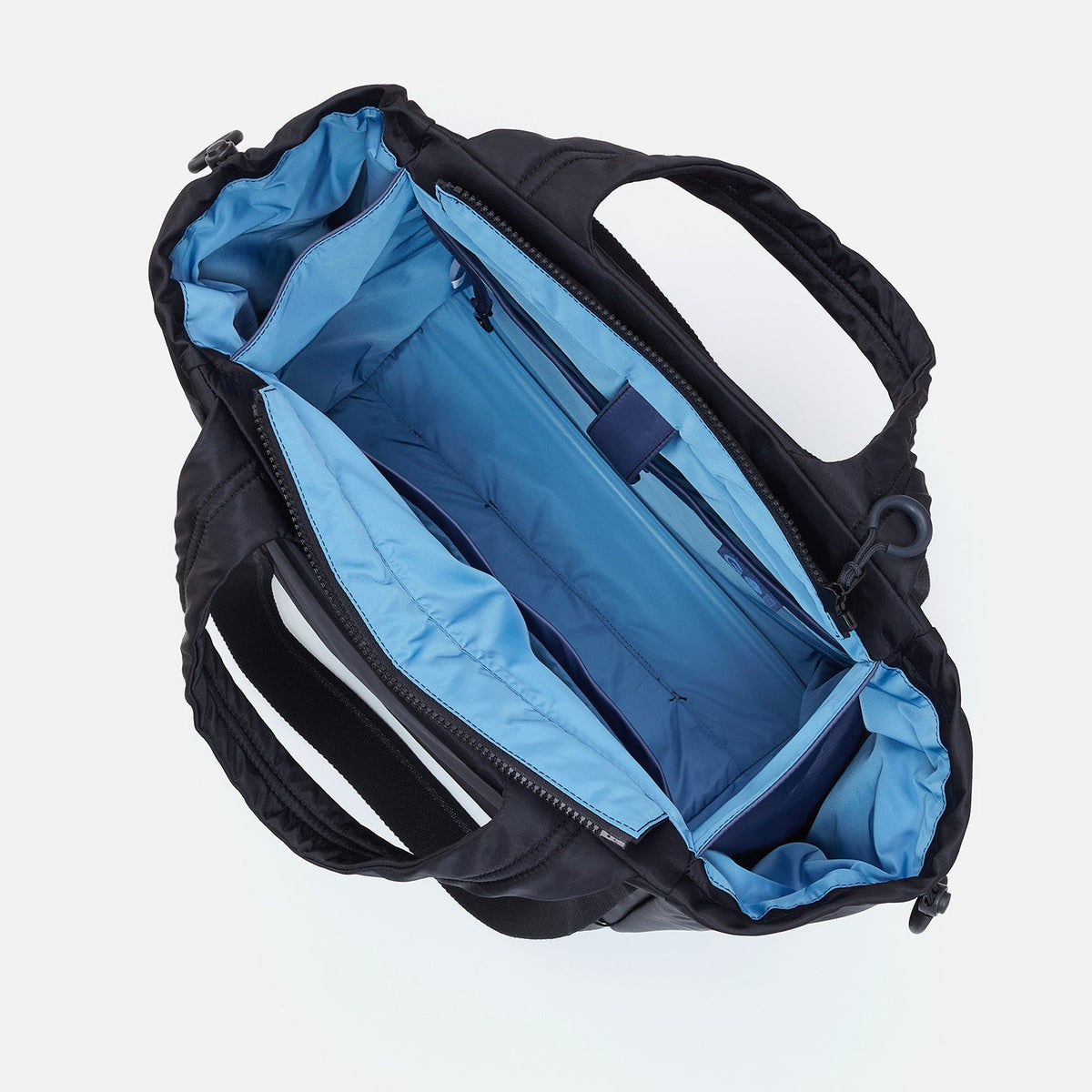 PLACES TO GO Tote in CaRefiber recycled nylon - Jet | HOBO