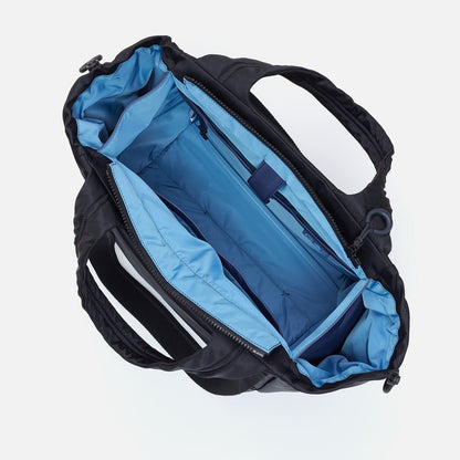 PLACES TO GO Tote in CaRefiber recycled nylon - Jet | HOBO