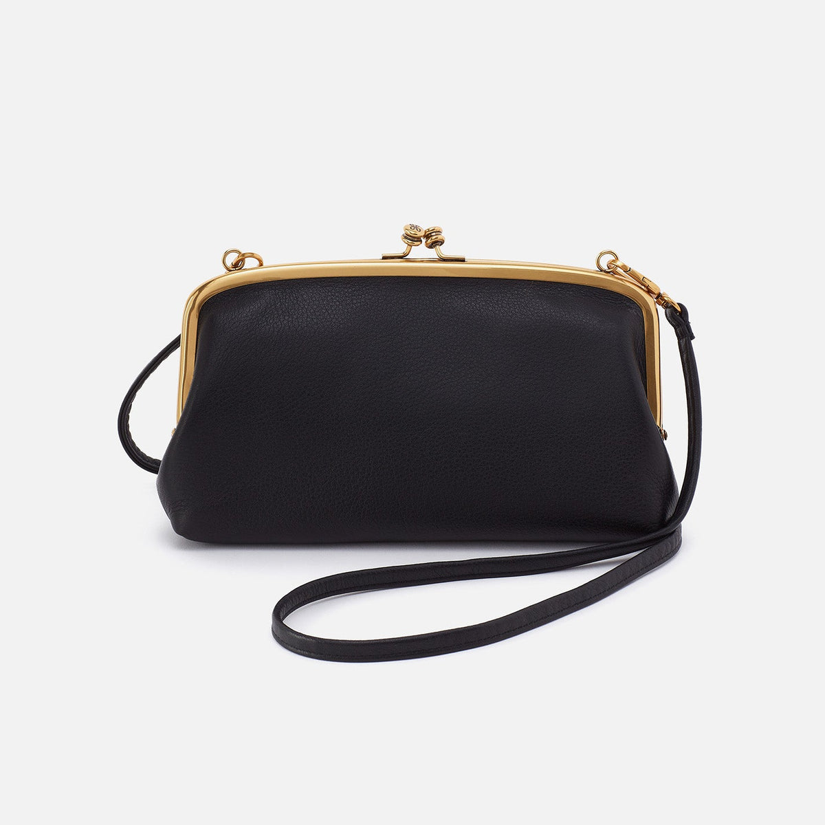 Cora Wallet Crossbody In Pebbled Leather - Black | HOBO