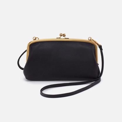Cora Wallet Crossbody In Pebbled Leather - Black | HOBO