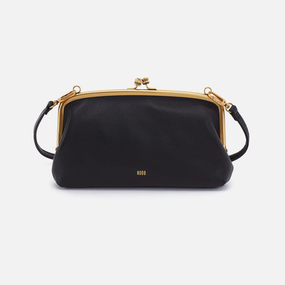 Cora Wallet Crossbody In Pebbled Leather - Black | HOBO