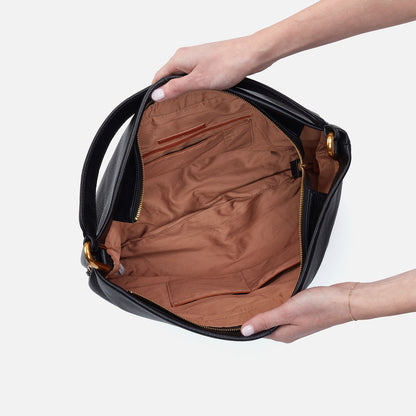 Harley Hobo In Pebbled Leather - Black | HOBO