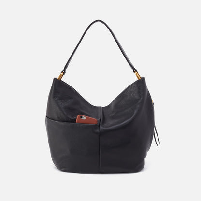 Harley Hobo In Pebbled Leather - Black | HOBO
